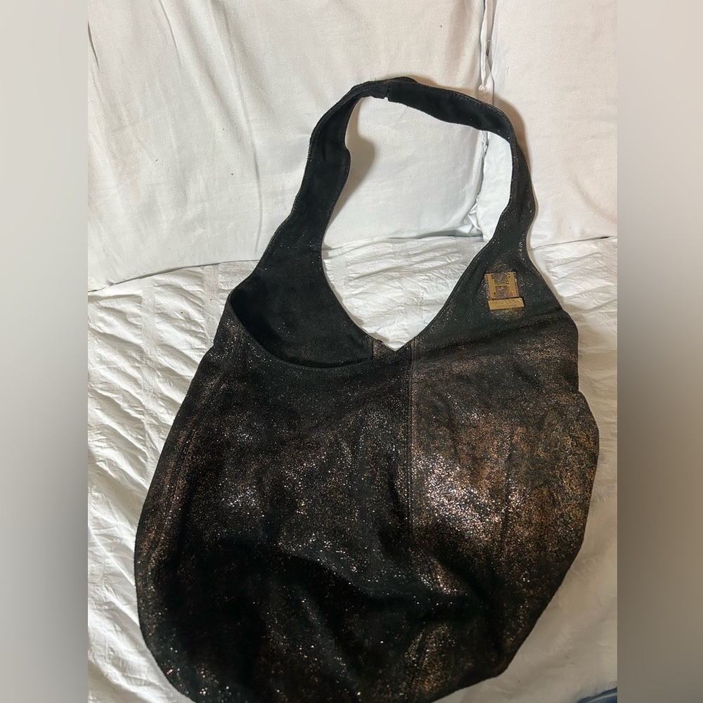 RARE Halston Heritage Catherine Metallic Tote Bag